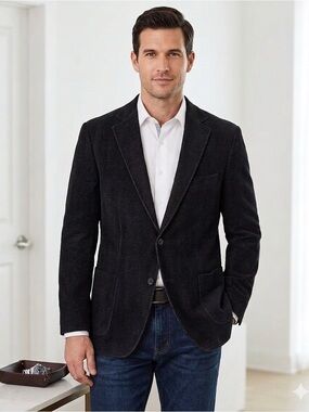 Strellson Swiss Highlander Sport Jacket Brushed Cotton EU 54 CA 44